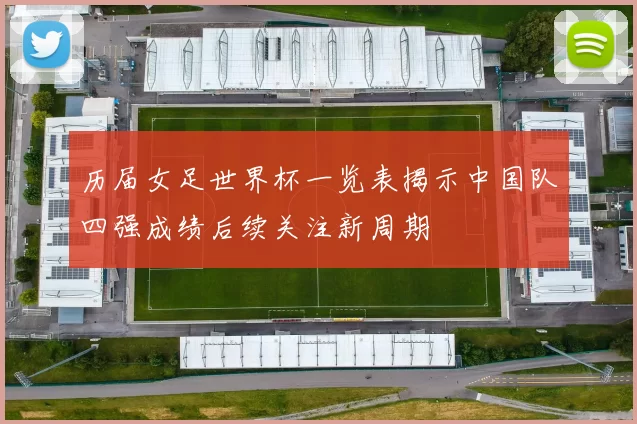 历届女足世界杯一览表揭示中国队四强成绩后续关注新周期